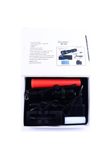 Sinyalli Acil Durum El Feneri Cree5 Watton Wt-262 Siyah