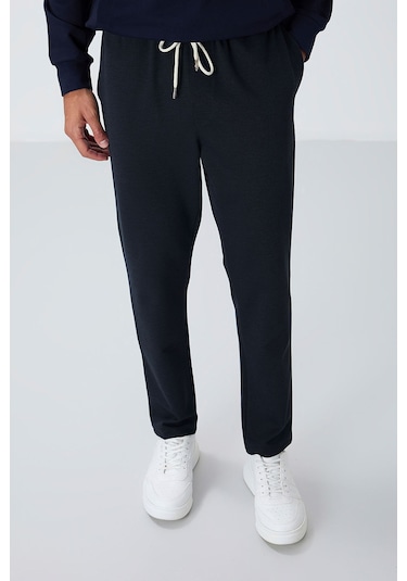 Tommy Life İndigo Yüzeyi Dokulu Standart Fit Erkek Eşofman Alt - 82155