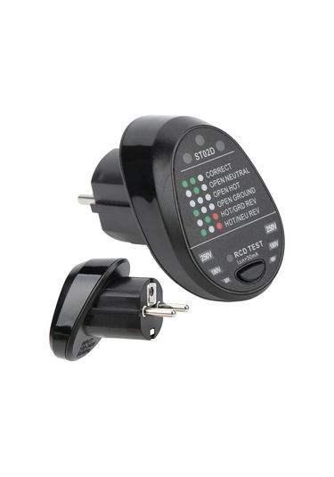 Qingmipy St02d Abs Soket Test Cihazı - Elektrik Devresi Polarite Kontrolü, Akım Sorunu Tespiti Ve Led Gösterge İle Güvenlik Kontrol Aracı