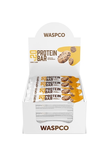 Waspco Kurabiye Aromalı Protein Bar 40g x 12 Adet