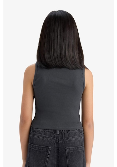 Defacto Kız Çocuk Disney Mickey & Minnie Bisiklet Yaka Atlet E6519a825hsar211 Antrasit