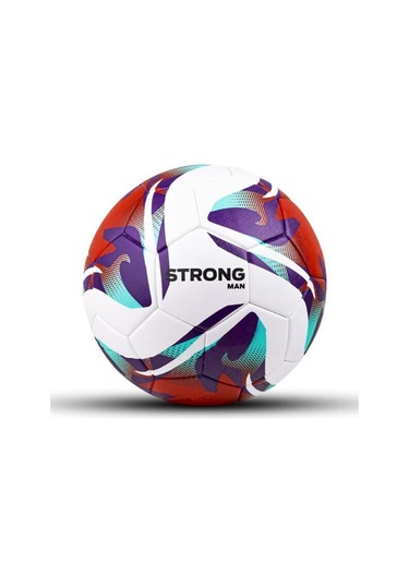 Strongmen 4 Astarlı Suni Deri Sert Zemin Halı Saha Futbol Topu No:5 Bsf-8000 Bordo Mor Beyaz