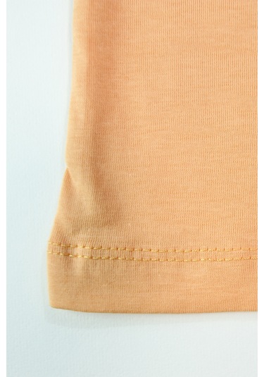 Erkek Çocuk Palmiye Baskılı Turuncu Renk Kısa Kollu Şortlu Alt Üst Takım 001