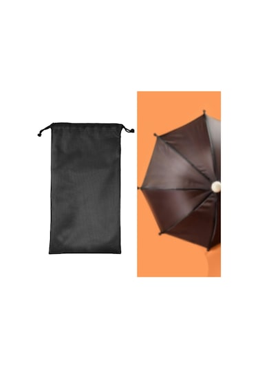 Homyl Bağcıklı Saklama Çantası Hafif Çadır 25cmx60cm Siyah