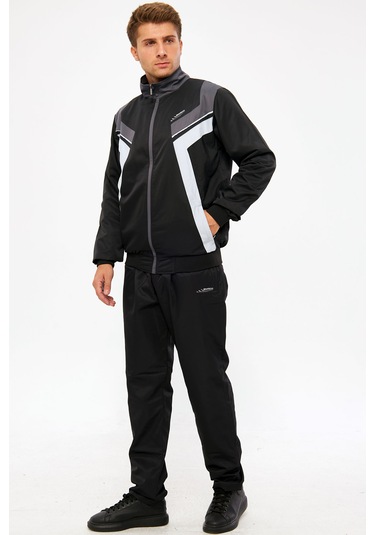 Enrico Ferry Erkek Siyah Marathon Eşofman Takımı Edy2637s Siyah