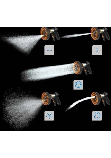 Fiskars 1067195 Fibercomp 5 Fonksiyonlu Sulama Tabancası