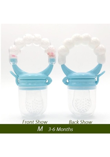 Mavi Taze Gıda Nibbler Bebek Meyve Emzikler Besleyici Çocuk Nipeller Besleme Güvenli Bebek Meme Emzik Emzik 6month + Mavi