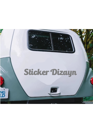 Kişiye Özel Yazı - 2 Adet Isim Soyisim Yazı - Araba - Oto - Araç -motosiklet - Karavan Sticker Etiket 02515 20 Cm