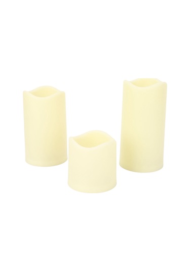 Shineyee Rgb Led Mum Işıkları Kumandalı Renk Değiştirilebilir 3'lü Set Büyük-orta-küçük Evlilik Parti Bayram Dekorasyonu Ateşsiz Plastik Işık Pil Dahil Değil Diğer