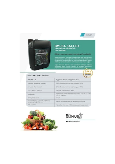 Bmusa Salt-ex 1kg Organik Ph Düşürücü 1000 ML