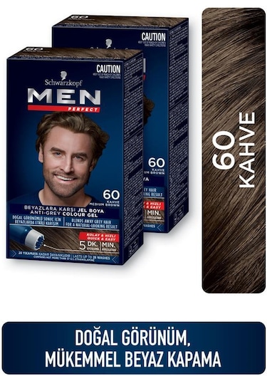 Schwarzkopf Men Perfect Saç Boyası 60 - Kahve X 2 Adet