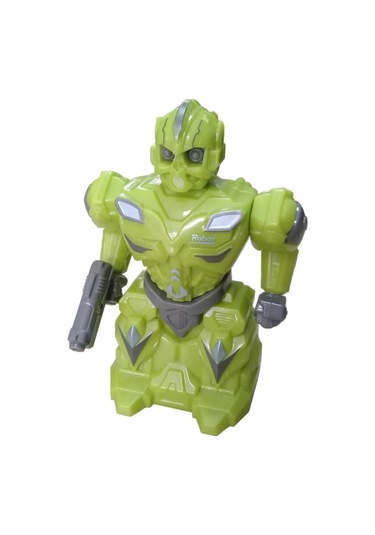 Sürtmeli Kırılmaz Robot Oyuncak Yeşil 8816 Yeşil