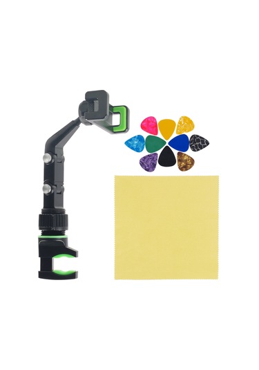 Hallow-gitar Kafası İçin Telefon Tutacağı Mikrofon Standı I8612b-gr