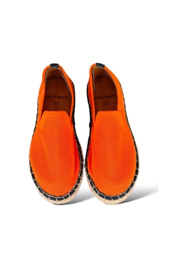 Unisex El Yapımı Triko Espadril Oranj-oranj Turuncu