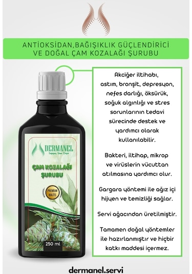 Dermanel Çam Kozalağı Şurubu 250 ML