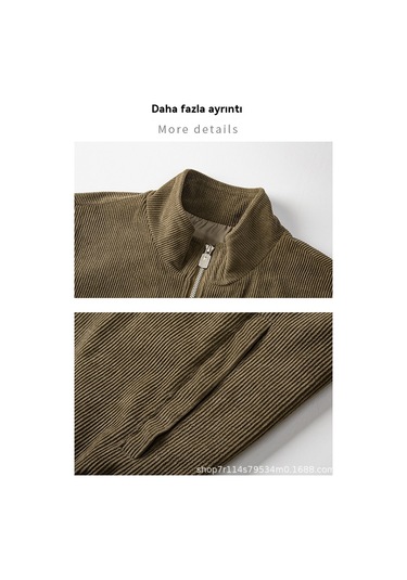 Yeni Kargo Bol Kadife Ceket Kahve