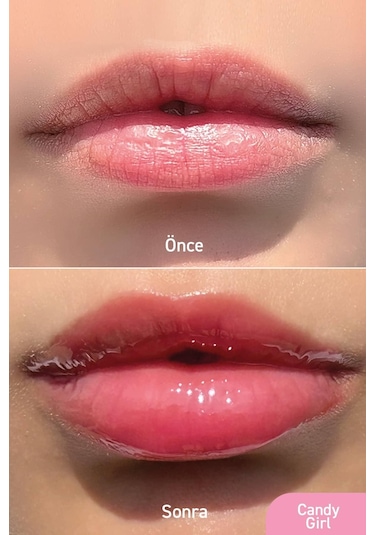 Parlatıcı, Dolgunlaştırıcı, Onarıcı Vegan Dudak Balmı, Tatlı Şeker Aromalı 10 Ml