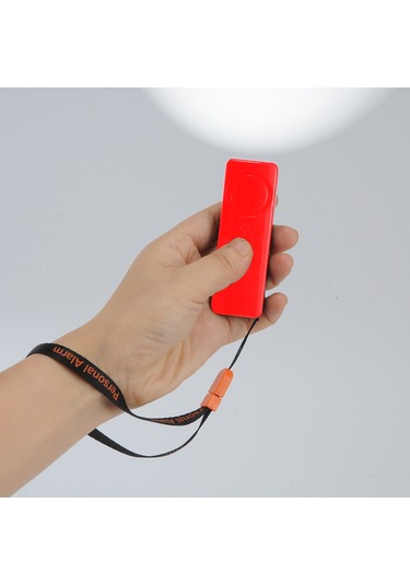 Mufunye Kendini Savunma Alarmı 120db Sos Acil Kişisel Güvenlik Alarmı El Askısı Kız Kadınlar Çocuklar Yaşlılar Kaşifler İçin Led El Feneri İle Yüksek Sesle Çığlık Atma, Kırmızı, 1 Paket