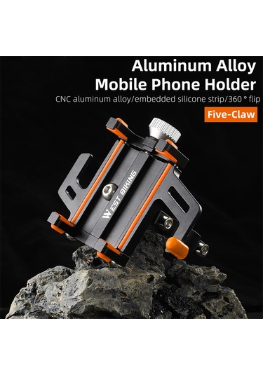 West Bıkıng-cep Telefonu Tutucu Bisiklet Cep Telefonu Navigasyon,y27599r Kırmızı