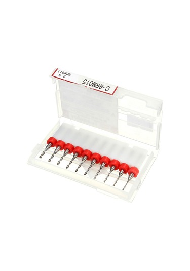 Moveevo 10 Adet Tungsten Çelik Karbür Matkap Ucu, Pcb Cnc İçin Uygun, 1.1-2.0mm Kesme Çapı, Yüksek Sertlik Ve Dayanıklılık