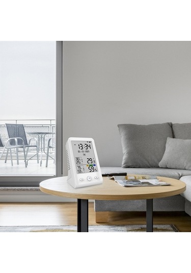 Pazly Tuya Wifi Şarj Edilebilir Termometre Ve Nem Ölçer - Bebek Odası, Ev & Ofis İçin Hava Kalitesi İzleyici