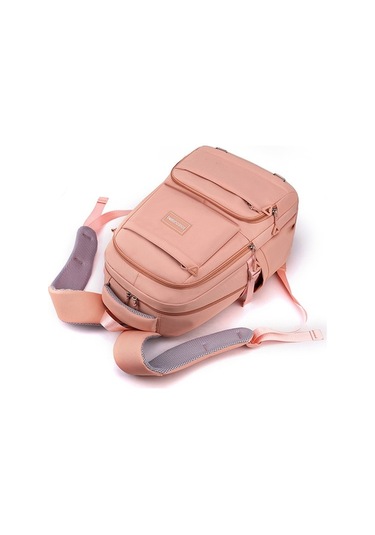 Dancemonkey 15.6 Laptop Bölmeli Büyük Kapasiteli Okul Çantası, Antihırsız, Dayanıklı Sırt Çantası Seyahat, Kamp , Çok Renkli Çok Renkli