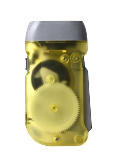 Sarı El Basın El Feneri Hafif Çevre Dostu Plastik Pratik Kamp Yürüyüş Yürüyüş İçin Acil El Feneri Sarı