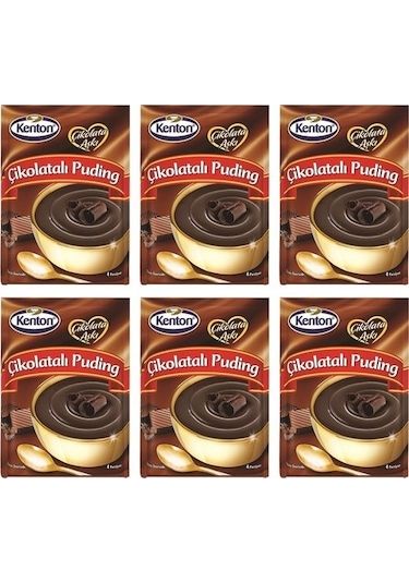 Kenton Puding Çikolatalı 100 Gr x 6'lı Paket