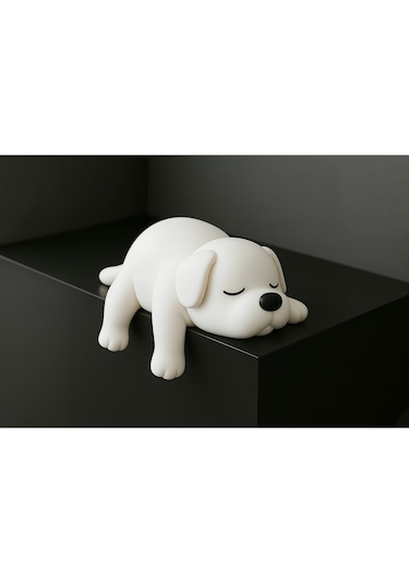 Sevimli Uyuyan Köpek Araba Dikiz Aynası Süsü - Araç İçi Aksesuar Süsü Mutfak Süsü Torpido Süsü Köpek