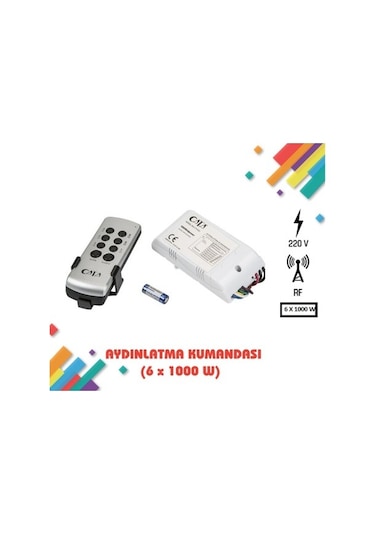 Avize Kumandası Rf Aydınlatma Kumandası 6 Kanal CT-9151