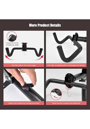 Özel Roubaix Sl8 İçin Bisiklet Duvar Montajı, Ayarlanabilir Yatay Askı, Alan Tasarrufu