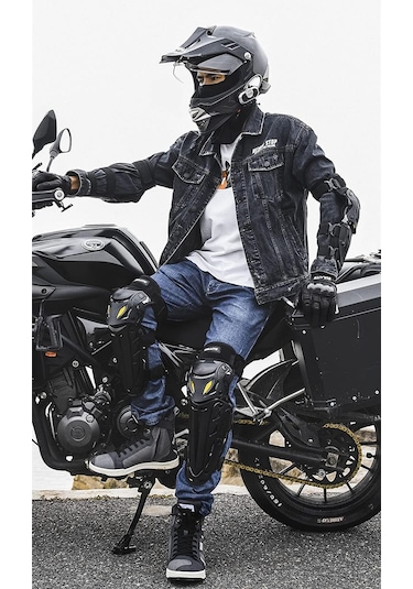 Motosiklet Ve Bisiklet Lüx Dizlik Ce Sertifikalı Koruma Mafsallı Motor Dizliği