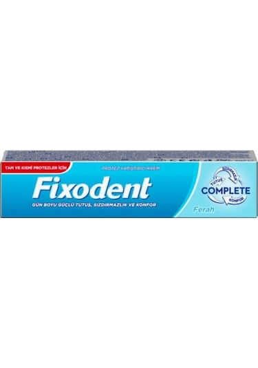 Fixodent Complete Ferah Diş Protezi Yapıştırıcı Krem 47 G