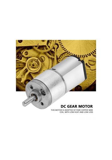 Dianziye 6v 100rpm Yüksek Torklu Dc Dişli Motoru - Metal Dişliler, Düşük Gürültü, Uzun Ömürlü Akıllı Araçlar, Robotik Kolları İçin