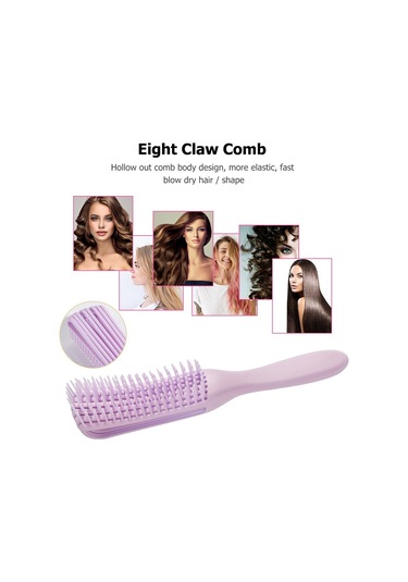 Salon Saç Fırçası Dolaşık Açıcı Fırça Saç Derisi Masaj Saç Tarak Dolaşık Açıcı Fırça Kıvırcık Saç Fırçası Dolaşık Açıcı Saç Fırçası Kadın Erkek