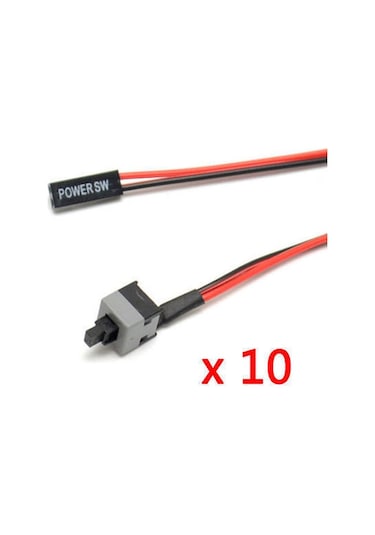 Wozlo Anakart Açma Kapama Reset Switch Kablosu On Off Buton 50 CM