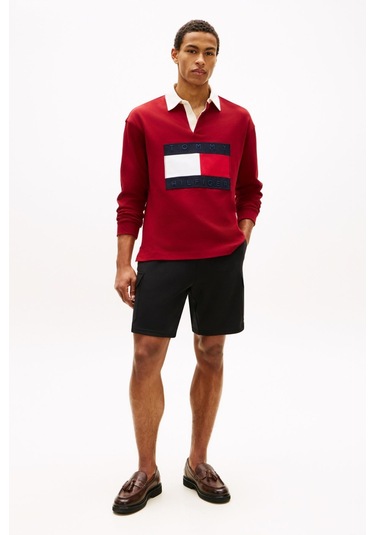 Tommy Hilfiger Erkek Mix Media Intechno Siyah Kargo Şort-13543 Siyah