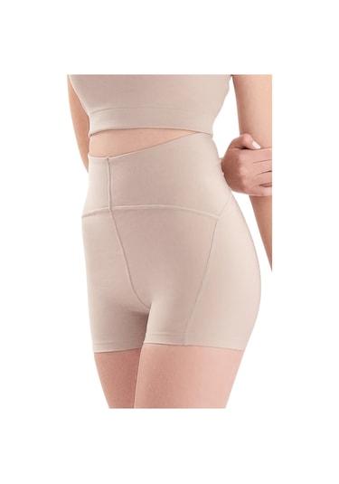 Josejuan Kadın Spor Şort Toparlayıcı Sıkılaştırıcı Yüksek Bel 7500-taş Taş