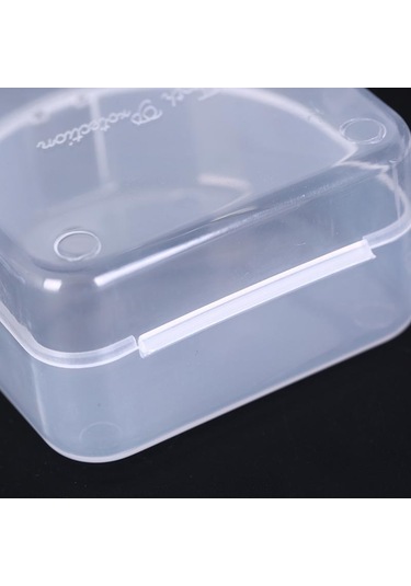 1 Adet Diş Kutusu Protez Diş Saklama Kutusu Ağız Koruyucusu Konteyner 6.4x6.5x3.5cm