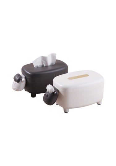 Sones Sevimli Koyun Mendil Kutusu Ev Çay Masası Çok Fonksiyonlu Çekmece Mendil Kutusu Gri