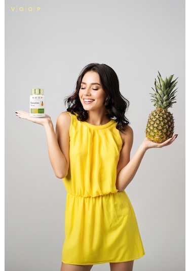 Voop Bromelain 500 MG Ananas 30 Bitkisel Kapsül