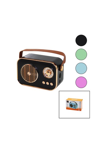 M4 Portable Wireless Hoparlör - Speaker Işıklı Usb Şarjlı Renkli Kasa - Bronz Çerçeveusb - Dc 5v - Tf 4741