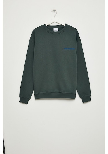 GRIMELANGE Cormac Erkek %100 Organik Pamuk Koyu Yeşil Eşofman Takımı Koyu Yeşil