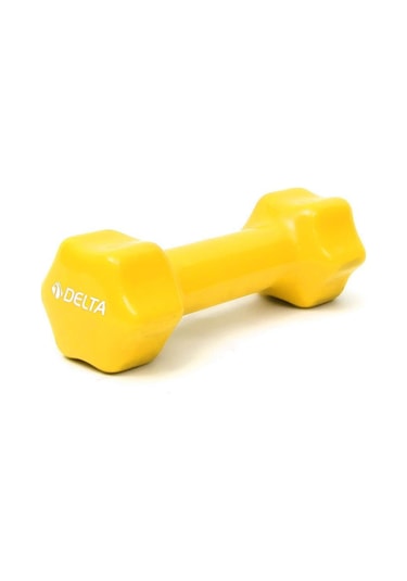 Delta 0.5 KG x 1 Adet Deluxe Pvc Kaplama Sarı Demir Dambıl