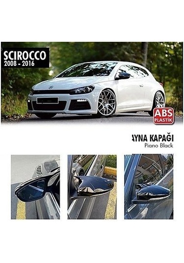 Volkswagen Scirocco (2008 - 2016) Batman Yarasa Ayna Kapağı (parlak