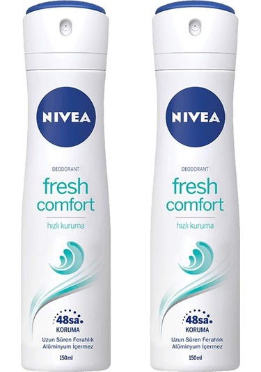 Nivea Fresh Comfort Kadın Deodorant Sprey 2 x 150 ML