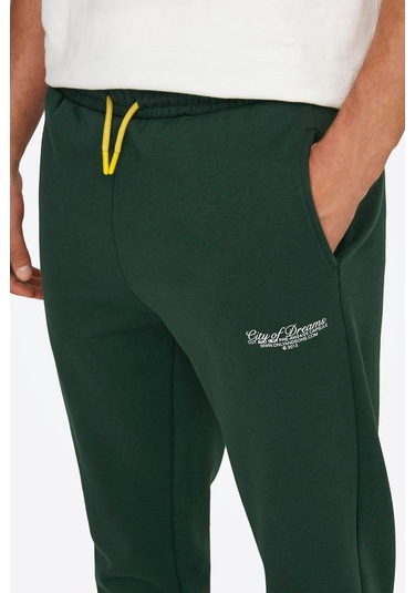 Only & Sons Onsriley Pamuklu Lastikli Paça Sweat Pants Yeşil Eşofman Altı - 22030142 Yeşil Only & Sons Onsriley Pamuklu Lastikli Paça Sweat Pants Yeşil Eşofman Altı - 22030142 Yeşil
