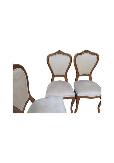 Bengimobilya Sandalye Ceviz Lükens Aslan Ayak Model Kayın Ayak Parlak Ceviz B