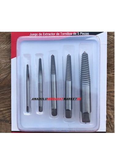 Gfb 5 Parça Çelik Ters Kılavuz Seti Pafta Klavuz Takımı