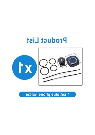 Tysm Joyjadehub Bisiklet Gidon Mavi Telefon Standı Motosiklet 1pc Abs Materyal, Kırmızı Ve Mavi Renkler 1pc